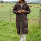 Women's Chocolate Maxi Puffer Jacket