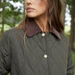 Women's Khaki Cord Collar Diamond Quilted Heritage Jacket