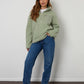 Women's Sage Half Zip Borg Fleece