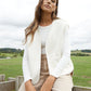 Women's Cream Reversible Fleece Borg Gilet