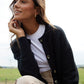 Women's Black Button Up Knitted Cardigan