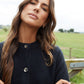 Women's Black Button Up Knitted Cardigan